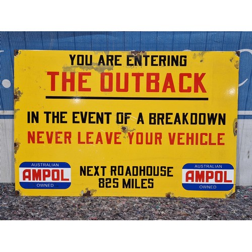 567 - Enamel Sign - You Are Entering The Outback 15