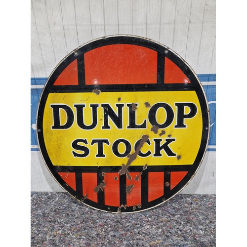 574 - Enamel sign - Dunlop Stock 24