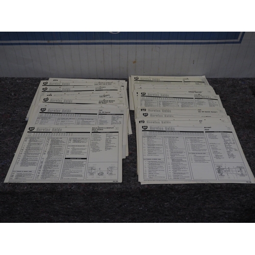 592 - Large quantity of BP service guides to Rolls Royce and Jaguar