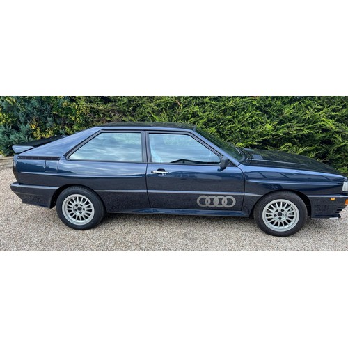 212A - Audi Quattro Turbo Coupe. 1988. 2226cc
Chassis No. WAUZZZ85ZJA900593
Engine No. MB001349
Runs and dr... 