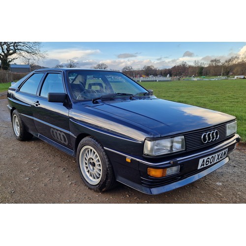 212A - Audi Quattro Turbo Coupe. 1988. 2226cc
Chassis No. WAUZZZ85ZJA900593
Engine No. MB001349
Runs and dr... 