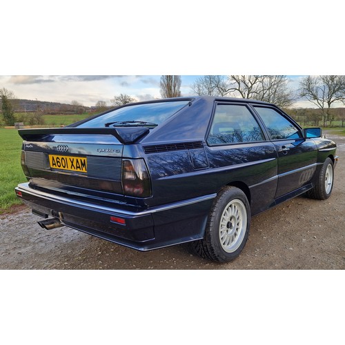 212A - Audi Quattro Turbo Coupe. 1988. 2226cc
Chassis No. WAUZZZ85ZJA900593
Engine No. MB001349
Runs and dr... 