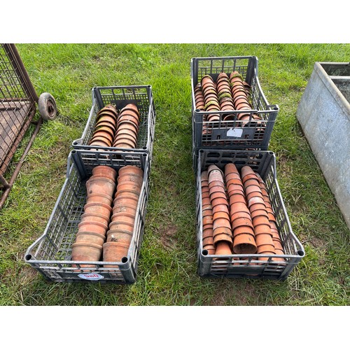 580 - Quantity of terracotta pots