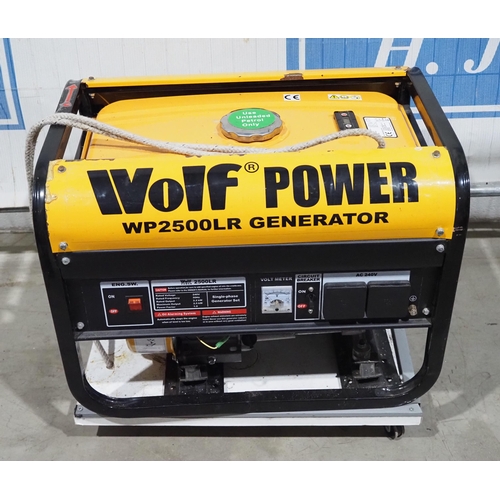 619 - Wolf Power WP2500 LR generator