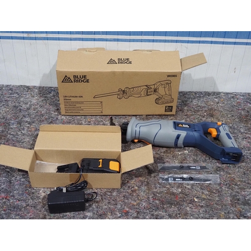 712 - 18v Reciprocating cordless electric sabre saw 2.0 ah battery. New