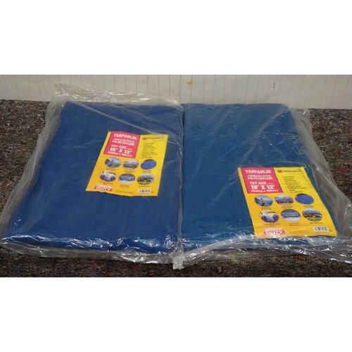 729 - 18ft x 12ft Tarpaulins - 2