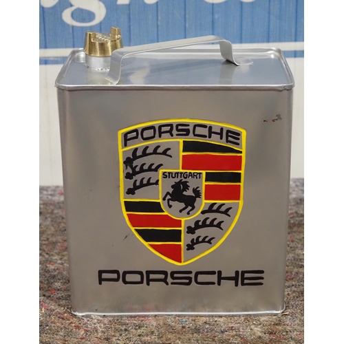 732 - Petrol can marked Porsche