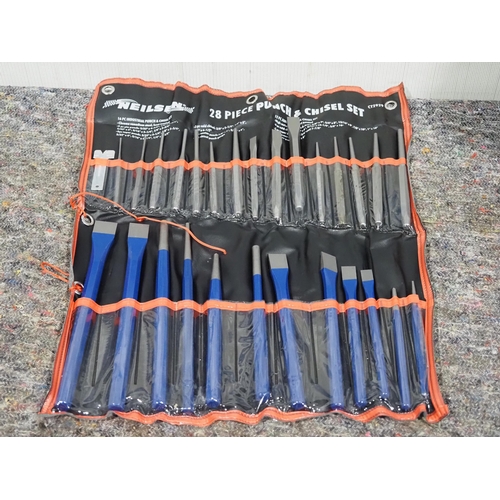 788 - 28 Piece chisel and punch set