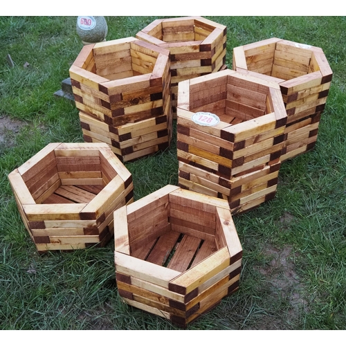 128 - Wooden planters - 10