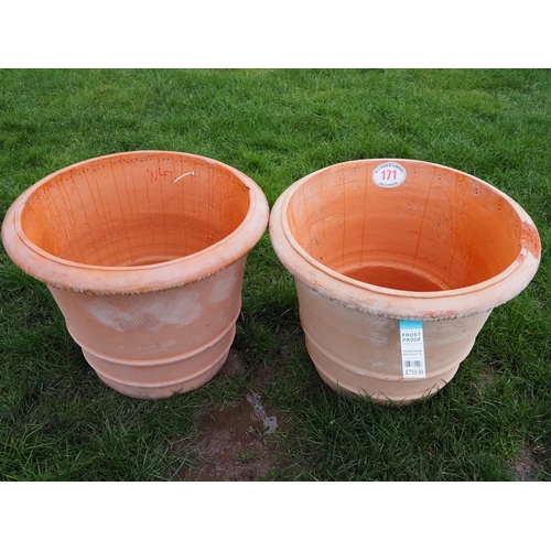 171 - Large ceramic pots A/F - 2