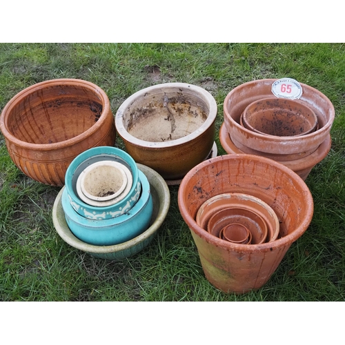 65 - Terracotta planters