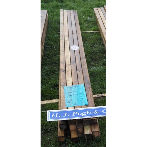 1023 - Softwood battens tanilised 2.4m x50x50 - 15