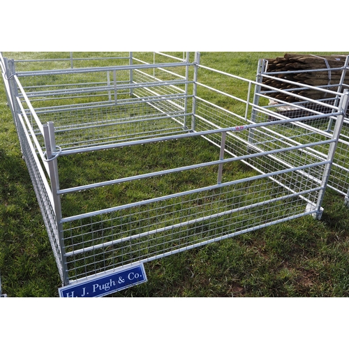 1210 - Galvanised mesh hurdles 6ft - 4