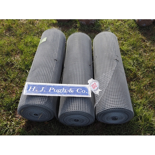 1242 - Hot dipped welded wire mesh *seconds, 0.9m x13x13mm - 30m rolls - 3