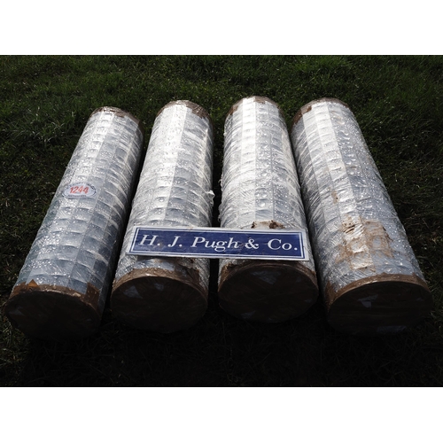 1244 - Hot dipped welded wire mesh *seconds, 0.9m x50x50mm - 12.5m rolls - 4