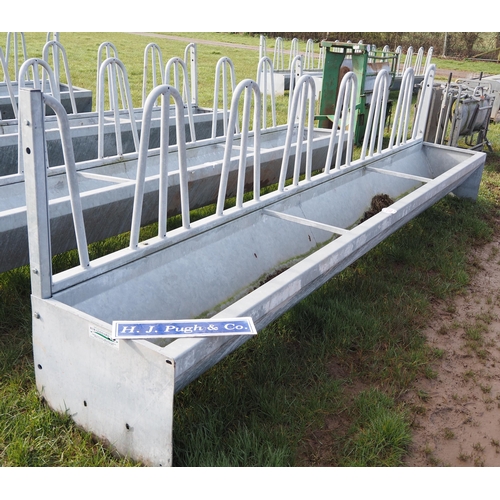 1263 - Galvanised tombstone feeder 14ft