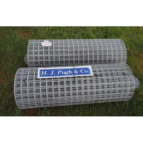 1310 - Hot dipped welded wire mesh *seconds, 1.2m x50x50mm - 25m rolls - 2