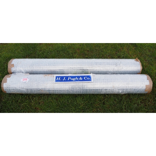 1319 - Hot dipped welded wire mesh *seconds, 1.8m x50x50mm - 15m rolls - 2