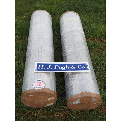 1321 - Hot dipped welded wire mesh *seconds, 1.2m x25x25mm - 20m rolls - 2