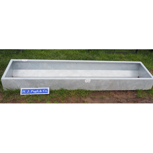 1358 - Galvanised water trough 9ft