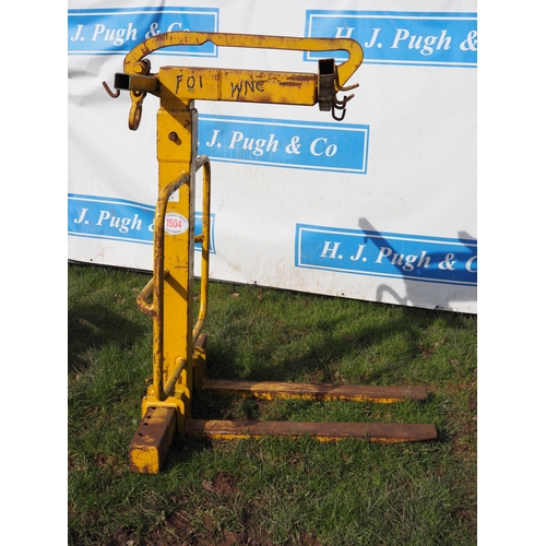 1504 - Machine pallet forks and hook