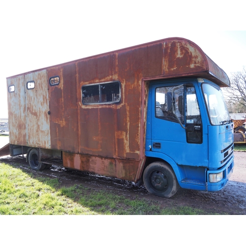 1577 - Iveco horse box 75E15. Reg. P833 OEX. V5 and keys in office