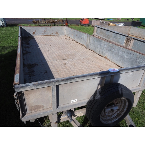 1598 - Ifor Williams LM125 drop side trailer. No plate