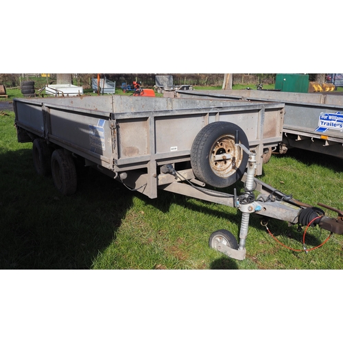 1598 - Ifor Williams LM125 drop side trailer. No plate