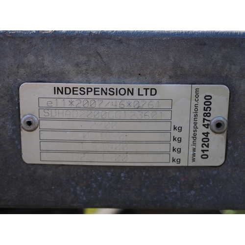 1599 - Indespension 8ft plant trailer