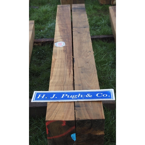 969 - Oak beams 2.1m x150x180 - 2