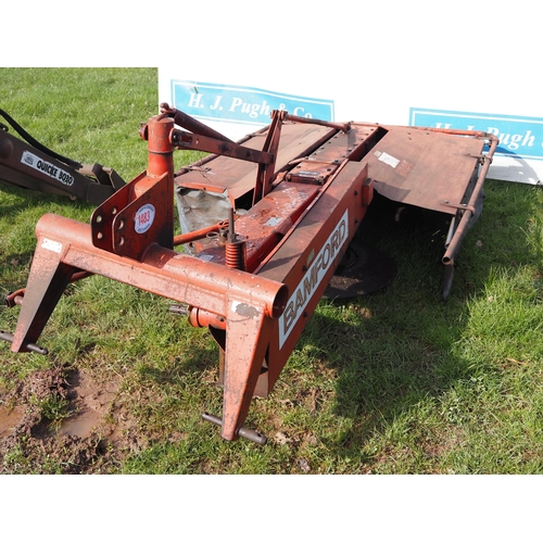 1483 - Bamford C265 disc mower. PTO in office