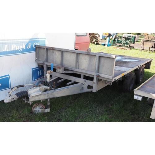 1607 - Ifor Williams LT105G flatbed trailer