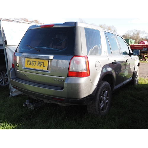 1611 - Land Rover Freelander 2 TD4. Manual. Showing 99,999 Miles. Recorded Cat 8/04/09. Reg. YX57 RFL. V5 a... 