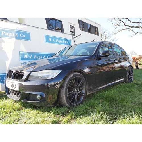 1615 - BMW 318I M sport. Manual. Showing 92,000 miles. Reg. NG61 XMA. MOT until 9/02/2025. Recorded Cat S 1... 