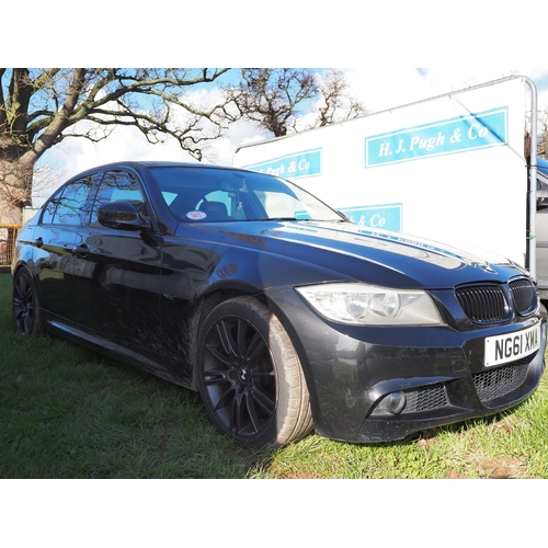 1615 - BMW 318I M sport. Manual. Showing 92,000 miles. Reg. NG61 XMA. MOT until 9/02/2025. Recorded Cat S 1... 