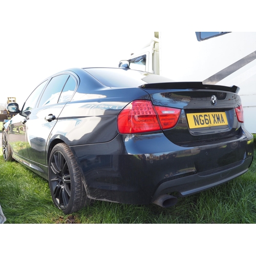 1615 - BMW 318I M sport. Manual. Showing 92,000 miles. Reg. NG61 XMA. MOT until 9/02/2025. Recorded Cat S 1... 