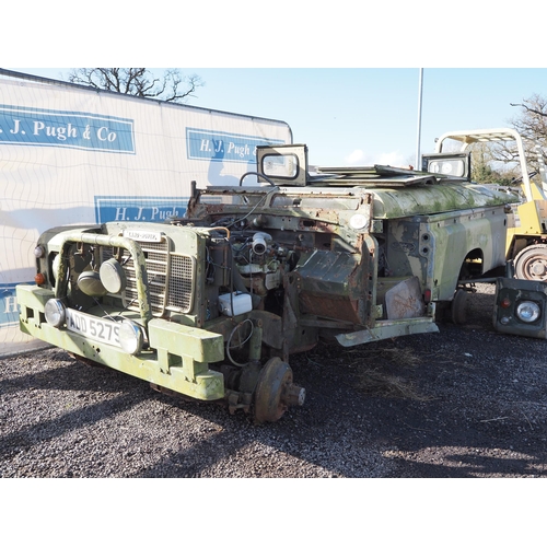 1629 - LWB Land Rover project, all parts there apart from wheels. Reg. ADD 527S. No keys, no docs