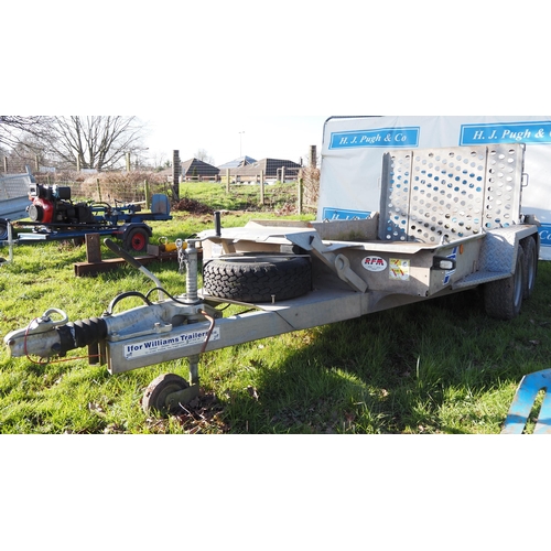 1702 - Ifor Williams GH1054BT plant trailer