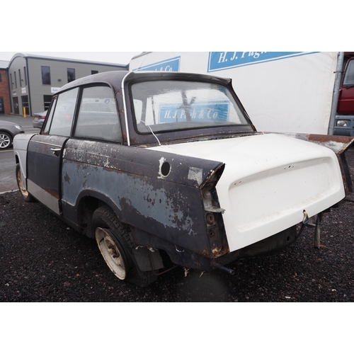 236 - Triumph Herald project, 1962, 1147cc.
Reg. CSV 824. Vehicle is live on dvla. No keys