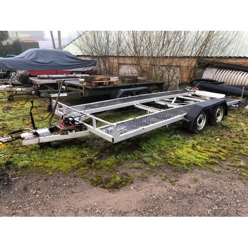 1581 - Twin axle car trailer 14ft