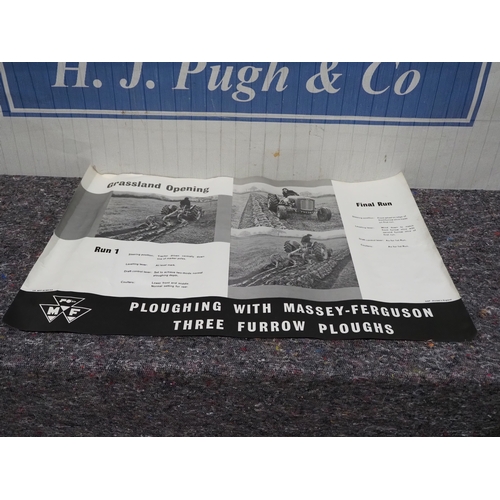 52 - Original poster - Ploughing with Massey Ferguson Grassland Opening 25 x 38