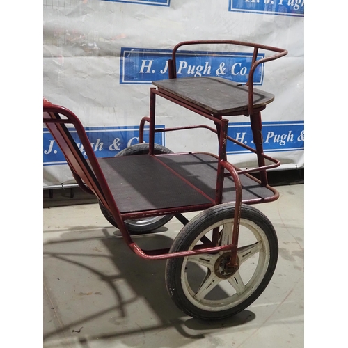 1021 - Red exercise vehicle, size 14.2hh +