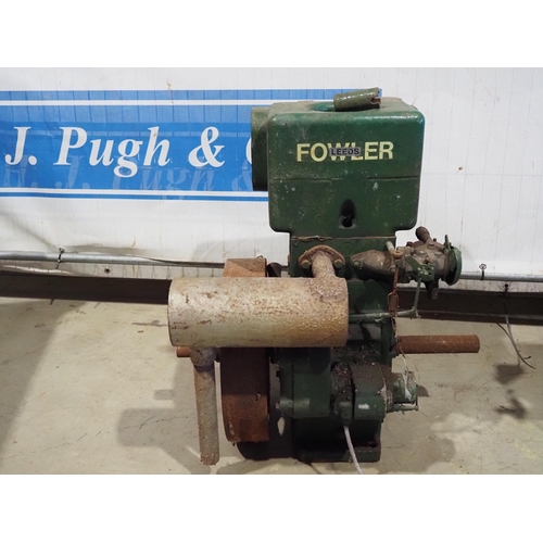 Fowler stationary engine with starting handle