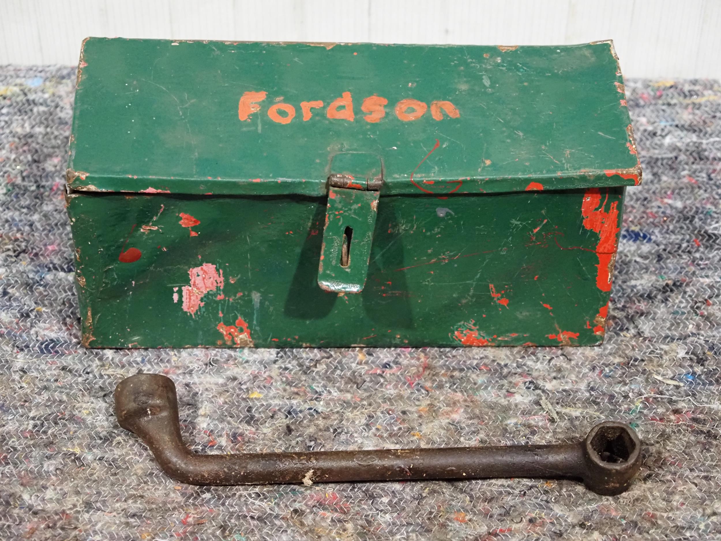 Fordson tool box and spanner
