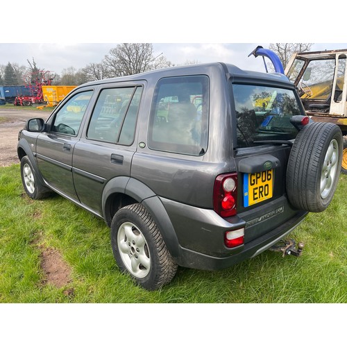 1472C - Land Rover Freelander TD4, 2006. Automatic. Runs and drives, no known faults. Reg. GP06 ERO. V5 and ... 