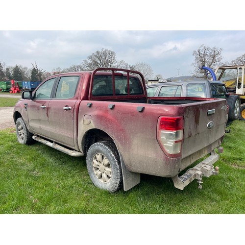 1577A - Ford Ranger XLT pickup. 2015. Runs and drives.
Mot till August 2024. C/w some Mot history and old in... 