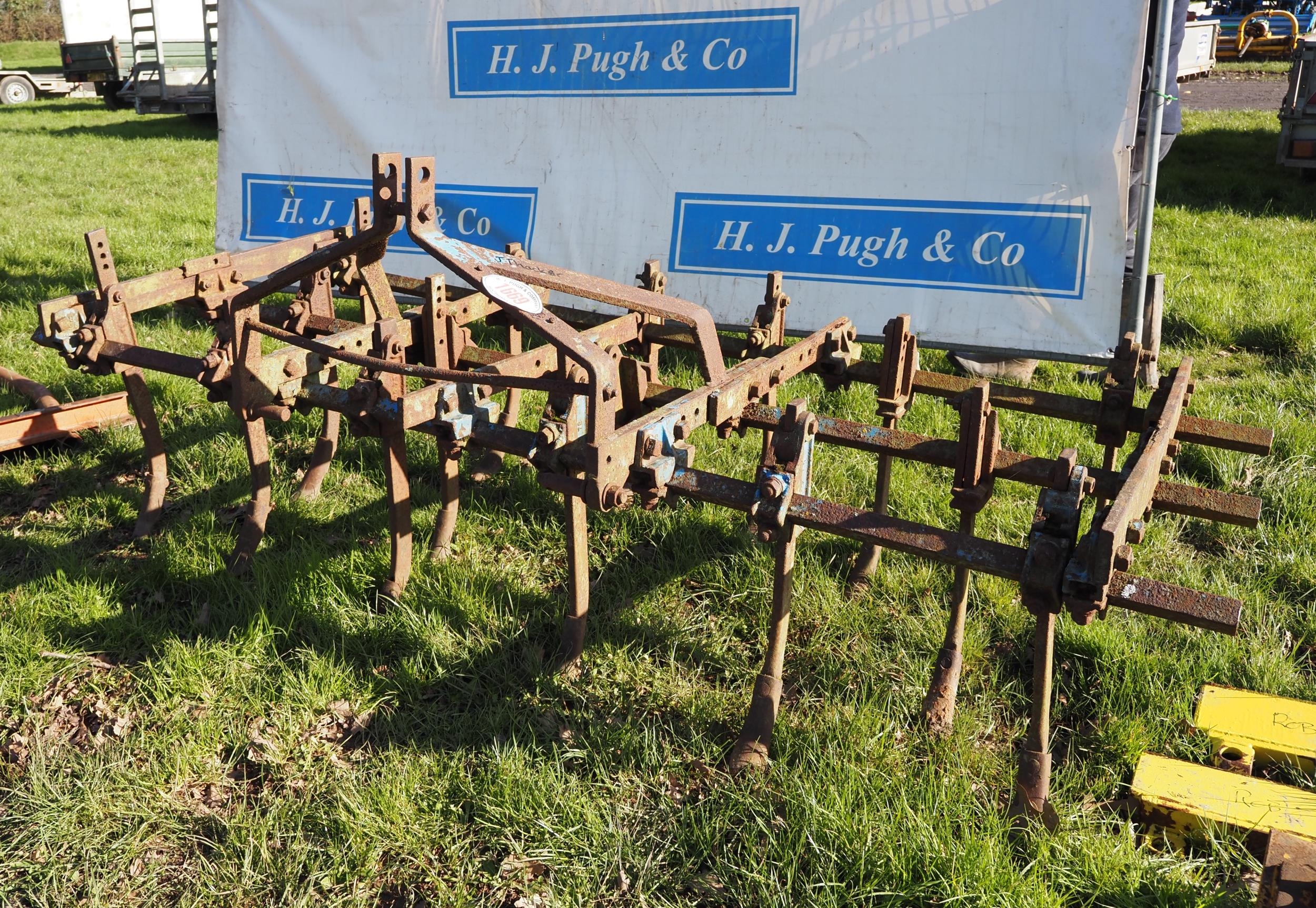 Ransomes tool bar frame cultivator to suit Fordson Major, badged