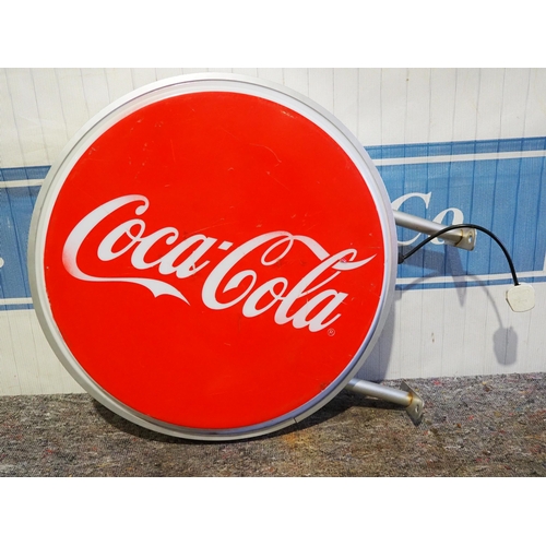 Double sided illuminated sign - Coca-Cola 24