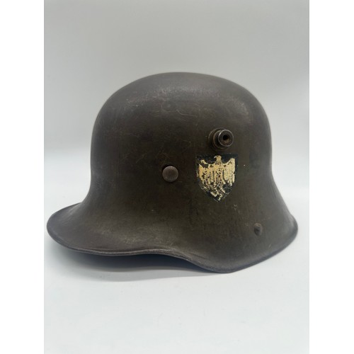 364 - WWI German M16 helmet by BF02. Used by the German Wehrmacht in the second world war. This is an earl... 