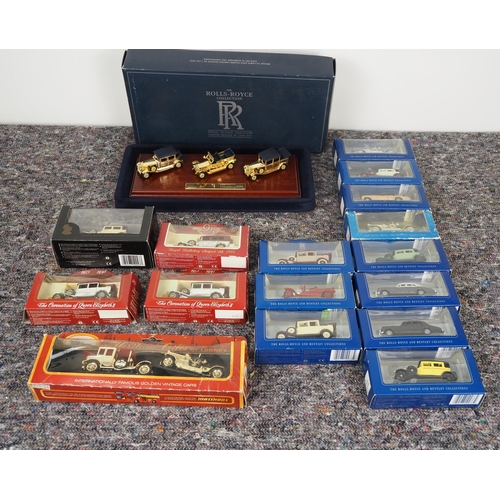 97 - Quantity of boxed Rolls Royce models to include Lledo and Matchbox